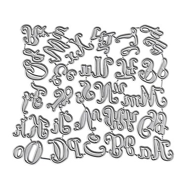 Capital 26 Letter Cutting Dies, Lowercase 26 Alphabet Die Cuts Metal Embossing Stencils Template Mould for Card Scrapbooking and DIY Craft Album Paper Card Decor