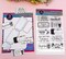 Alinacutle Stripe Lottery Ticket Stamps with Metal Dies, Sentiments Stamps Tag,Paper Craft Metal Die-Cuts,Scrapbooking Cutting, 1pc Stamps + 2pc Die Cuts