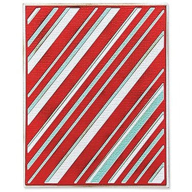 Sizzix Thinlits Die Set 3PK Layered Stripes by Tim Holtz   666336   Metal, Wafer-Thin Cutting Dies for Scrapbooking, Embossing, Journalling, Silver