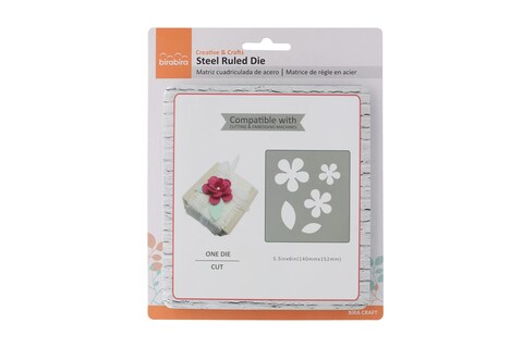 Bira Craft 5.5&quot; X 6&quot; Steel Rule Die, Assorted Designs (Flower 1)