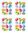 Color Bright Easter Egg Stickers