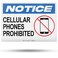 TRADESAFE Cellular Phones Prohibited - No Cell Phone Use Sign, Quick Install Aluminum Safety Sign, Light Reflective, UV-Resistant, Waterproof Signs for Business, 14&acirc;&euro; X 10&acirc;&euro; No Cell Phone Sign