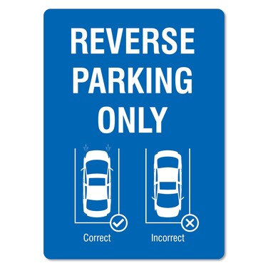 Parking Sign &acirc;&euro;&ldquo; Reverse Parking Only Traffic and Parking Parking Signs Metal Tin Sign 12x16 Inches Caution Danger Safety Security Warning Notice Signs