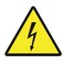 High Voltage ISO Safety Label Sign Stickers (PACK OF 5 STICKERS), 4&acirc;&euro;x4&acirc;&euro;, Decals for Windows, Car, Boxes, Containers, technological Equipments, Indoor and Outdoor Use (HIGH VOLTAGE)