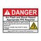 ComplianceSigns.com DANGER Arc Flash And Shock Hazard Appropriate PPE ANSI NFPA 70E Safety Sign, 10x7 in. Magnetic for Electrical