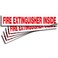 Fire Extinguisher Inside Sticker Sign - 4 Pack 9x1.7 Inch - Premium Self-Adhesive Vinyl, Laminated for Ultimate UV, Weather, Scratch, Water and Fade Resistance, Indoor and Outdoor