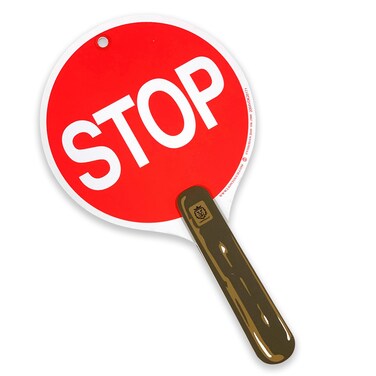 Liontouch - Stop &amp; Go Sign, Red &amp; Green &acirc;&euro;&ldquo; 11.8 x 6.7 in   Durable &amp; Reversible Lollipop-Shaped Foam Toy Paddle for School Patrols   Ideal for Teaching Kids Traffic &amp; Street Safety