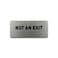Not An Exit Identification Sign - ADA Compliant Sign, Raised Icons, Raised Braille, Brushed Aluminum, TCO Inspection Certified (7"W x 3"H) - by GDS