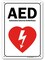 AED Automated External Defibrillator Sign, 7&quot; x 10&quot; 0.40 Aluminum, Fade Resistance, Indoor/Outdoor Use, USA MADE By My Sign Center