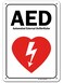 AED Automated External Defibrillator Sign, 7" x 10" 0.40 Aluminum, Fade Resistance, Indoor/Outdoor Use, USA MADE By My Sign Center