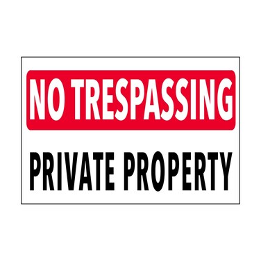 WristCo Posted Sign White No Trespassing for outdoors - 8" x 12" 10 per Pack weatherproof tear-resistant Tyvek high visibility for warning hunting fishing trapping