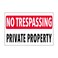 WristCo Posted Sign White No Trespassing for outdoors - 8" x 12" 10 per Pack weatherproof tear-resistant Tyvek high visibility for warning hunting fishing trapping