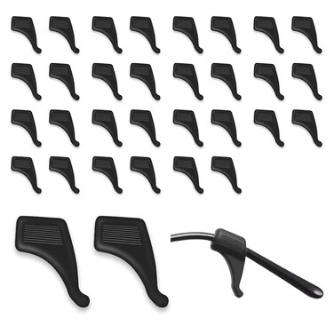 Glasses Ear Grip Eyeglasses Ear Cushion Holder Retainers Silicone Anti-slip Ear Hook Keep Glasses from Slipping 16 Pairs (Small Size Ear Hook)