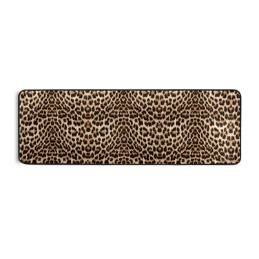 OREZI Leopard Print Cheetah Pattern Runner Rug Non Slip Hallway Entry Carpet Kitchen Rug for Home Dining Living Room Bedroom 72" X 24",Machine Washable