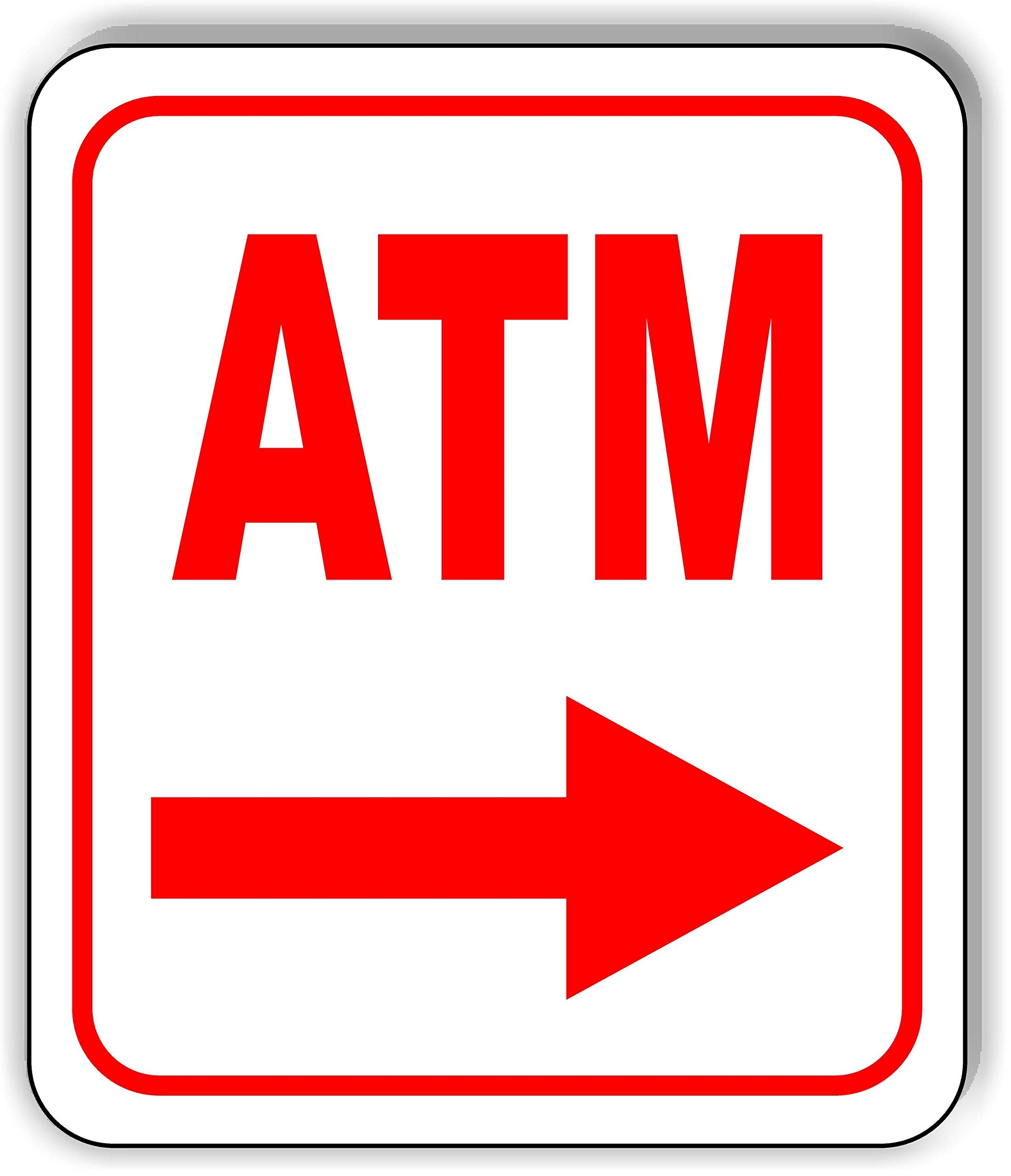 Work House Signs Work House Signs Atm Right Arrow Aluminum Composite Outdoor Sign 8 5x10 8.5x10inch