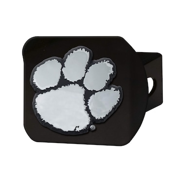 FANMATS 21027 Clemson Tigers Black Metal Hitch Cover with Metal Chrome 3D Emblem