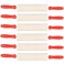 Mini Rolling 7.5 Inch (Pack of 6) Rolling Pin for Play Dough - Wood Kids Rolling Pin For Little Bakers, With Red Handles Arts and Crafts Clay Roller, 7.5" (6-Pack)