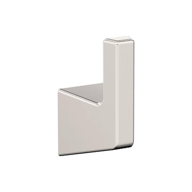 Amerock BH36000PN   Polished Nickel Single Robe Hook   3-9/16 in. (90 mm) Length Towel Holder   Blackrock   Towel Hook for Bathroom   Bathroom Hardware   Bath Accessories