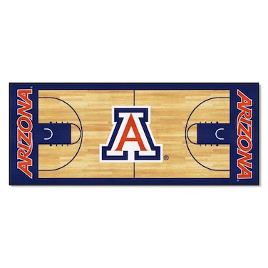 FANMATS 8174 NCAA -Arizona Wildcats Basketball Court Runner Rug - 30in. x 72in.   Sports Fan Area Rug