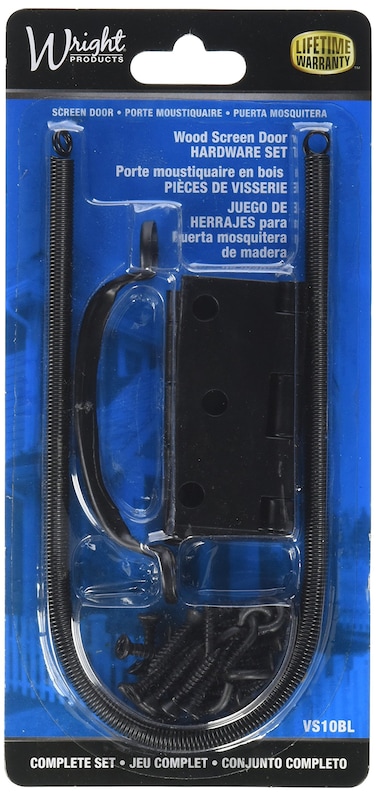 Wright Products - Screen Door Hardware Set, Black