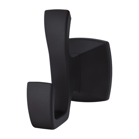 Pfister Venturi Towel Hook, Bathroom Towel Hook, Wall-Mounted, Screw-In, Matte Black Finish, BRHVNC0B