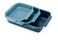 Joseph Joseph Nest Bakeware and Roasting Pan Set of 3, Stackable Oven Trays, Carbon Steel Baking Pans with Non-Stick Coating, Easy-Pull Handles, Organized Kitchen Storage