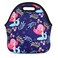 Violet Mist Cute Unicorn Neoprene Lunch Bag Pink Mermaid Reusable Lunch Box Insulated Lunch Bags Tote Thermal Picnic Waterproof Lunch Handbag with Zipper Gifts for Women,Men,Adult,Her,Him