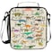 Pfrewn Dinosaur Lunch Box Alphabets With Dinosaurs Lunch Bag Insulated Reusable Cooler Meal Prep Bags Dino Animals Lunch Tote with Shoulder Strap for School Kids Boys Teens Office Adults