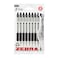 Zebra Pen Z Grip Black Ballpoint Pens with Pocket Clip 8pk, Retractable Black Ink Ballpoint Pens, Reliable Black Biro Pens Multipack for Everyday Use Design, New Pack Size 8pk