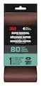 3M Rapid Removal 4 in. x 24 in. Power Sanding Belt, 80 Grit, 1/Pack