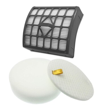 SaferCCTV Vacuum Filter 1 HEPA + 1 Foam &amp; Felt Filters Compatible with Shark Rotator Slim Light Lift - Away Upright Vacuum NV340 / NV341 / NV341Q / NV342Q,Part 1229 FC340 &amp; XHF340