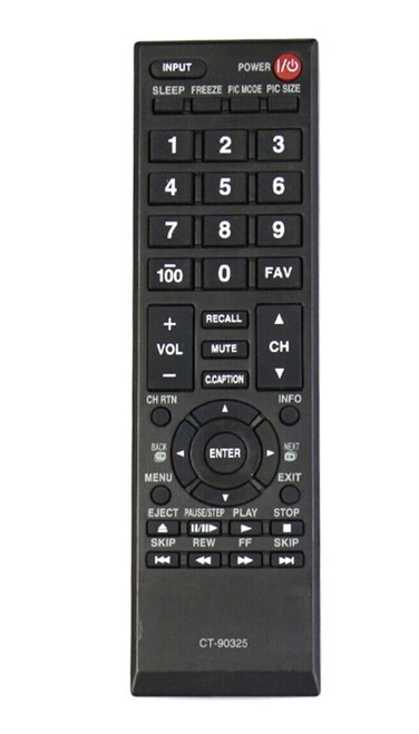 CT-90325 Replacement Remote Control for Toshiba TV - Replaced Toshiba TV Remote, No Setup Required, Full Functions, Compatible with New and Old Toshiba LCD/LED Smart TVs