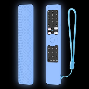 Writiany Silicone Remote Case for Xiaomi TV Q2 Remote Case Anti-Slip Remote Cover Compitable with Xiaomi Q2 TV (White)