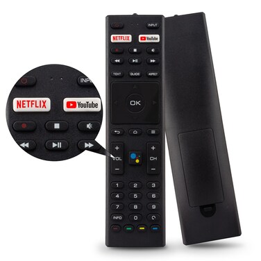 New RM-C3329 for Konka Tv Remote Control, for Jvc Control for Smart 4k Android Tv for ANAM RM-C3363 RM-C3369 32H31A 40H33A 43U55A 50Q75A 50U55A 55Q75A 55U55A 65Q75A 65U55A 75Q75A 75U55A