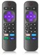 (Pack of 2) New Replacement Remote Control for RO-KUTV, for TCL TV/for Hisense/for Onn/for Insignia/for Sharp/for Philips Smart TVs (Not for Stick and Box)