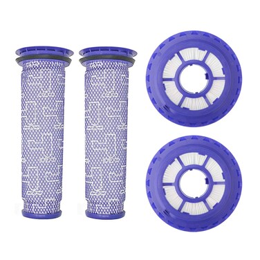 Lemige 2 Pack Post Filters &amp; 2 Pack Pre Filters Replacement for Dyson DC41 DC65 DC66 UP13 UP20 UP30 Animal, Multi Floor and Ball Vacuum Ball Animal 2 Ball Animal 3, Compare to Part 920769-01&amp;920640-01
