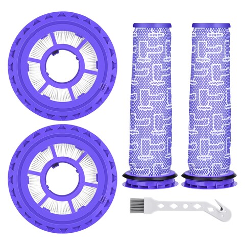 Leadaybetter Filter Replacement for Dyson Animal Ball DC41 DC65 DC66 UP13 UP20 Multi Floor Upright Cordless Vacuum, 2 Hepa Post &amp; 2 Pre Filters, Compare to Part # 920769-01&amp;920640-01
