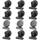 12pack Fridge Magnets Refrigerator Magnets Magnetic Clips Heavy Duty Detailed List Display Paper Fasteners on Home&amp; Office&amp; Teaching (Black, 12)