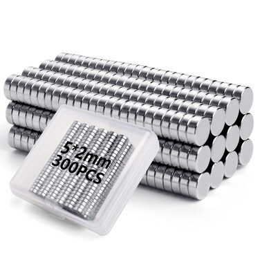 VNDUEEY 300Pcs Refrigerator Magnets Small Magnets Push Pins Fridge Tiny Magnets, Office Whiteboard Magnets Mini Magnets