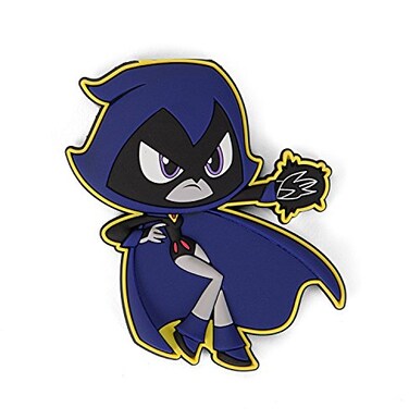 DC Teen Titans Go Raven Soft Touch PVC Magnet, 3", Multicolor, Multi Color (45634)