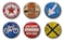 Fun Locker Magnets For Boys - Vintage Road Signs - Fun School Supplies - Whiteboard Office or Fridge - Funny Magnet Gift Set (Vintage Signs)