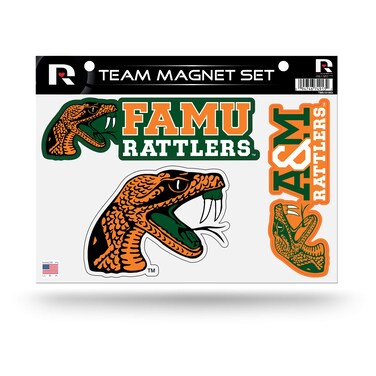 Rico Industries NCAA Florida A&amp;M Rattlers Die Cut Team Magnet Set Sheet , 8.5 x 11
