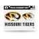 Rico Industries NCAA Missouri Tigers Die Cut Team Magnet Set Sheet