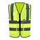 A-SAFETY Enhanced Visibility Safety Vest, Hi Viz 2 Band And Braces Waistcoat safe for Motorcycle, Running/Jogging, Bike/Bicycle Riding Outdoor Activities, Yellow