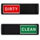 MY DEVELOPMENT Dishwasher Magnet Clean Dirty Sign   Clean Dirty Magnet for Dishwasher Easy to Read   No-Scratch Dishwasher Clean Dirty Sign   Shutter Slide Clean Dirty Sign for Dishwasher   Black