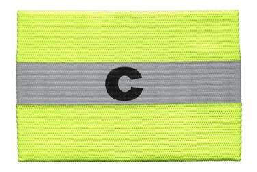 Kwik Goal Reflective Captain Arm Band, Reflective Yellow, Adult