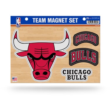 Rico Industries NBA Chicago Bulls Die Cut Team Magnet Set Sheet , 8.5 x 11