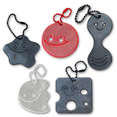 funflector Safety Reflector - Particle Zoo Collection - 5 Elementary Particle Reflectors