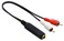 zdyCGTime 6.35mm to 2 RCA Y Splitter Cable, Gold-Plated 6.35mm (1/4 inch) TRS Female to 2 (Dual) RCA Male Stereo Audio Y Splitter Extension Adapter Cable (12Inch/30CM)