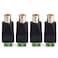 MOBOREST RCA Cable Audio Adapter, Phono RCA Male Plug to AV Screw Terminal Audio/Video Speaker Wire connectors Solderless Adapter(Solder Free RCA Female-4pack)